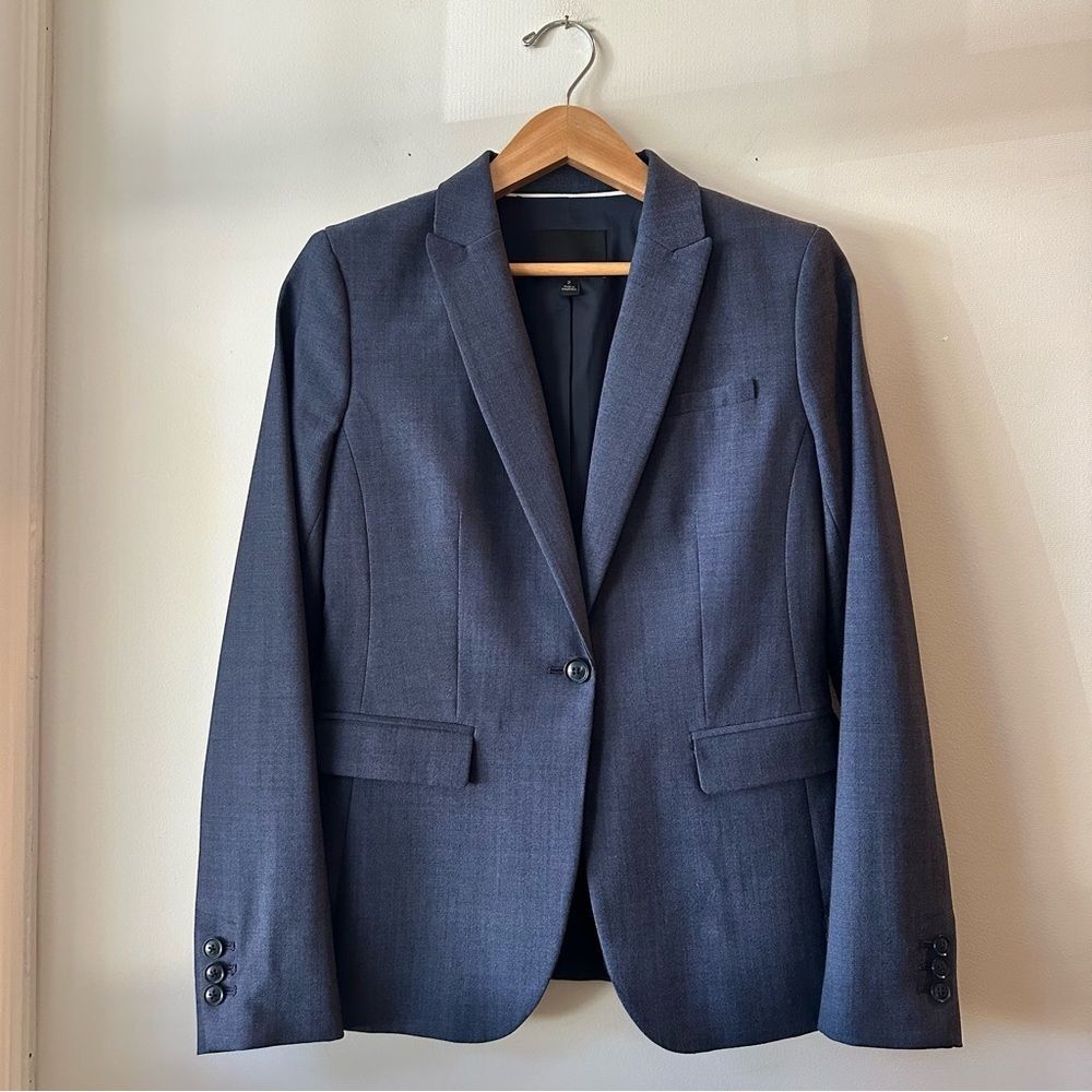 Banana Republic Wool Navy Blue Blazer